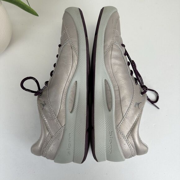 Ecco Biom Pewter‎ Yak Leather Golf Sneakers Comfort Shoes Size EU 40 US 9-9.5 - Picture 7 of 12